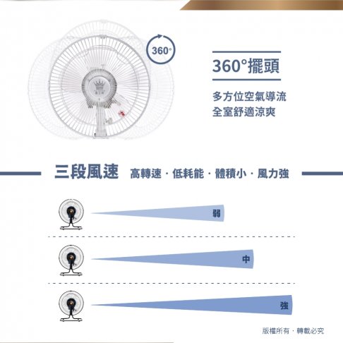 12吋360度循環桌扇【FW-510R】露營好物 3